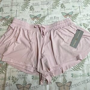 Harmony Balance blush ballet pink shorts with liner large soft‎ Flowy